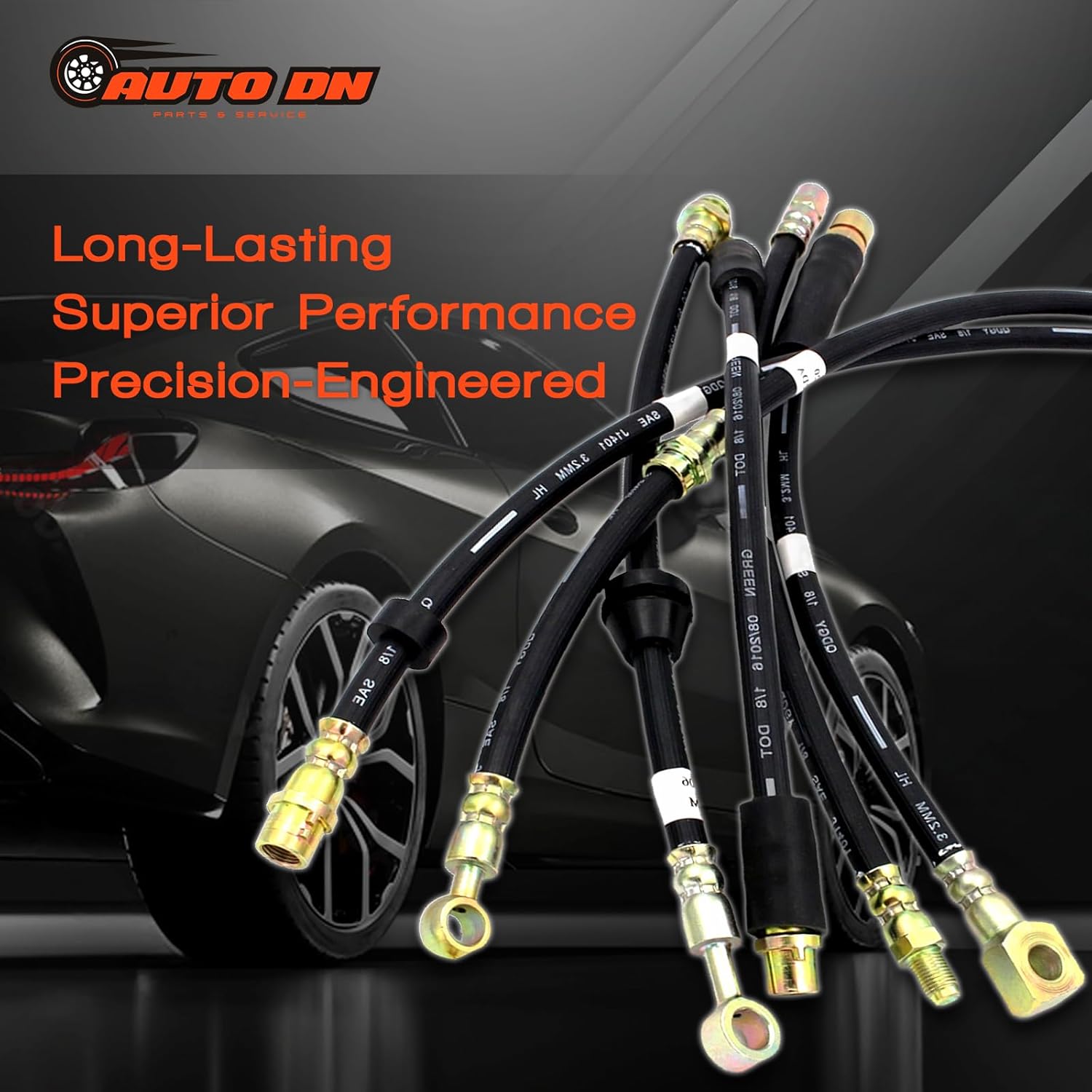 専門ページ AUTO DN 1X ブレーキホース フロントブレーキライン 交換用ブレーキ